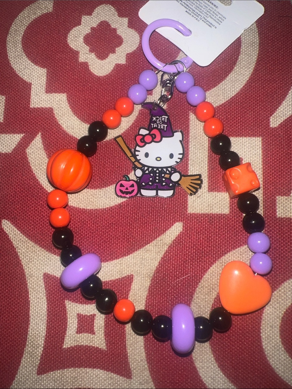Hello Kitty Halloween Charm Key Ring - Picture 4 of 4